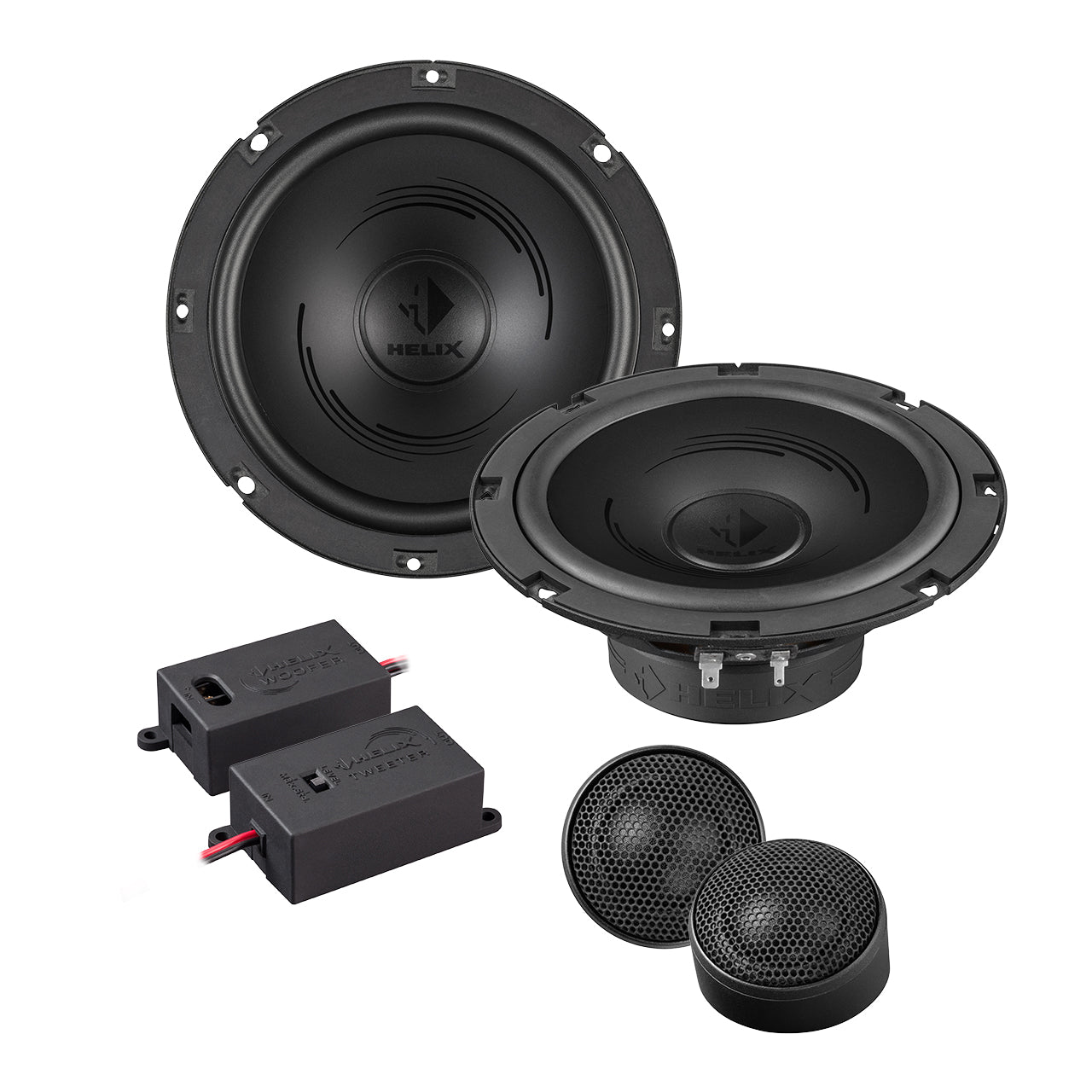 Авто говорители Helix PF K165.2, двукомпонентна система, 16.5см+20мм, 60W RMS, 3Ohm Helix