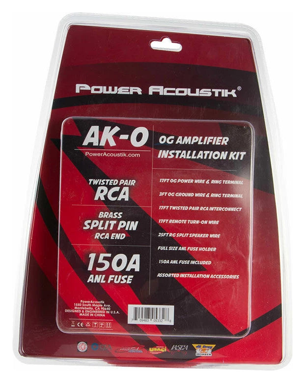 Комплект кабели Power Acoustik AK-0