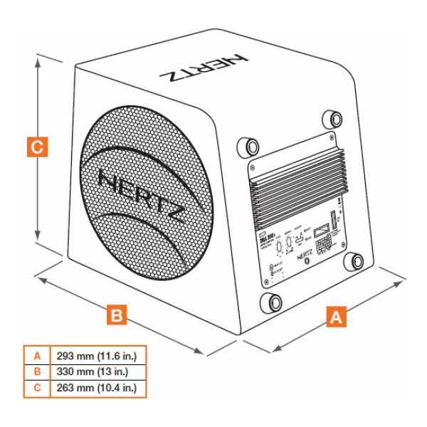Активен субуфер Hertz DBA 200.3