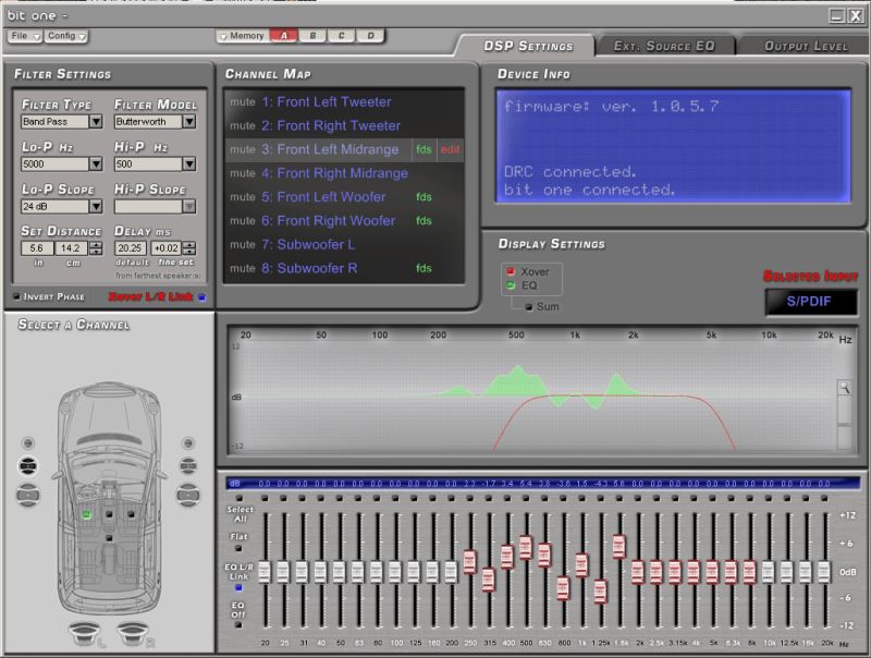 Audison Bit One Reference In-Car DSP звуков процесор