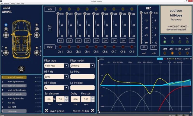 Audison Bit Nove 9ch In-Car звуков процесор